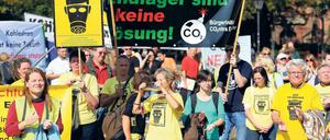 Protest. Gegen CCS gibt es im Land Brandenburg massiven Widerstand.