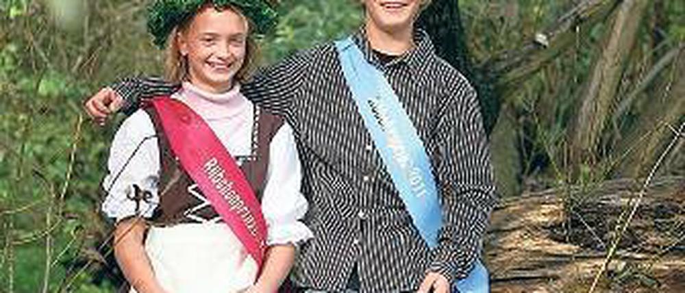 Gekürt. Das Rübchenprinzenpaar Caroline Luisa Petzold und Moritz Fuhrmann.
