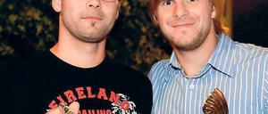 Laufende Brüder. Sven (l.) und Patrick Moritz starten beim Berlin-Marathon.