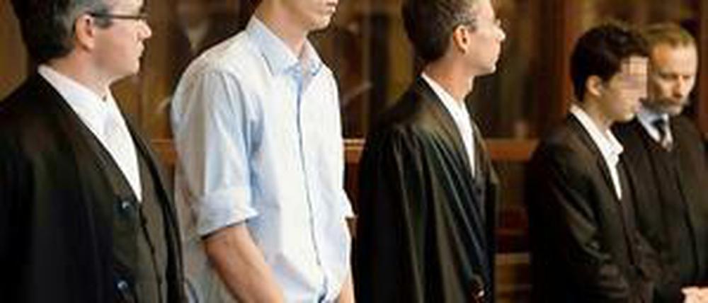 Der Angeklagte. Torben P. im Gericht.