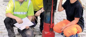 Azubis. Benjamin Knigge, Wojciech Lupka und Ronia Angst (v.l.).