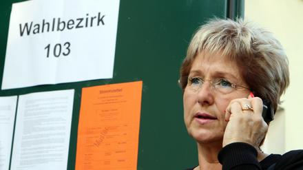 Siegerin im ersten Wahlgang in Brandenburg an der Havel: Amtsinhaberin Dietlind Tiemann (CDU).