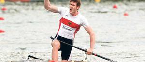Konnte wieder jubeln. Sebastian Brendel vom KC Potsdam war mit acht Titeln erfolgreichster Paddler der Deutschen Kanu-Meisterschaften in München.