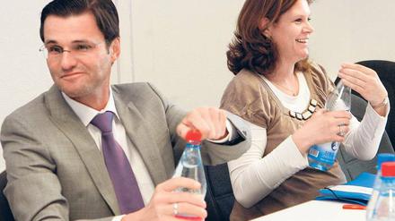 Getrennte Wege? Sven Petke (l.) mit Parteichefin Saskia Ludwig.