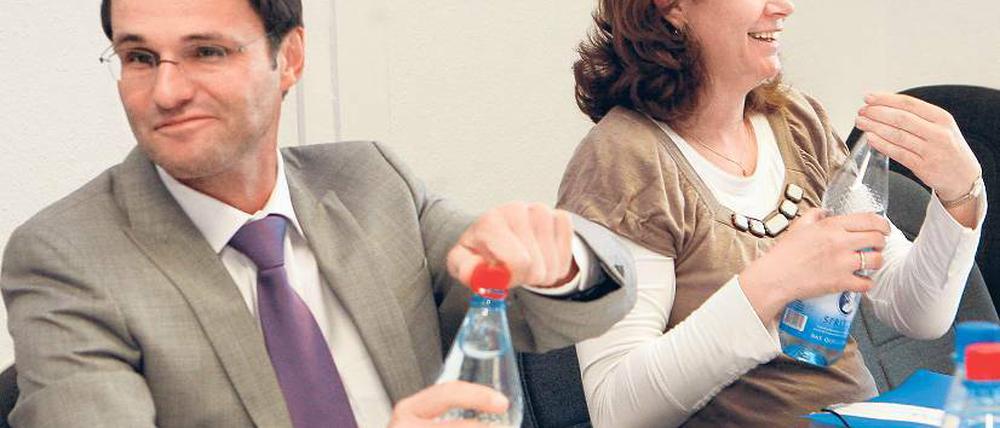 Getrennte Wege? Sven Petke (l.) mit Parteichefin Saskia Ludwig.