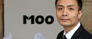 Der chinesische Journalist und Blogger Michael Anti vor einer Pressekonferenz auf der Internationalen Medienkonferenz "M100 Sanssouci Colloqium" in Potsdam.