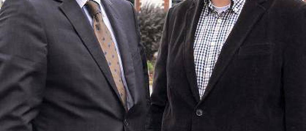 Kontrahenten in einem sachlichen Wahlkampf: Reinhard Mirbach (links) und Christian Maaß.