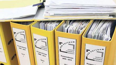 Transparenz pur. Die Pro Potsdam hat ihre Akten für Journalisten geöffnet. Bald sollen die Zahlen auch im Netz stehen.