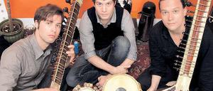 Drei für den Raga. Matyas Wolter, Fabian Bakels und Sebastian Dreyer (v.l.) haben sich der klassichen indischen Musik verschrieben.