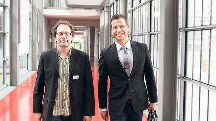 Jungunternehmer Patrick Großmamm (li.) und Frank Krzeslack.