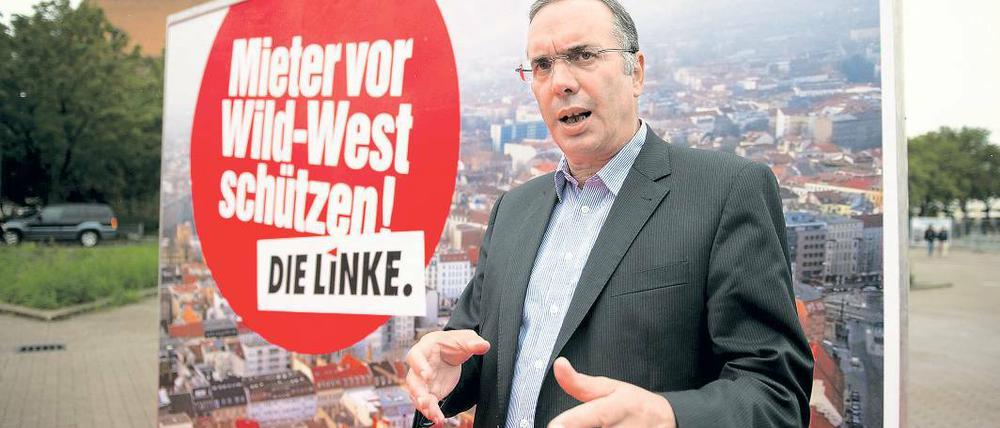Bezahlbar soll es sein. Die Linke – hier Wirtschaftssenator Harald Wolf – macht eine Neuauflage der rot-roten Koalition von einer Neuausrichtung der Mietenpolitik abhängig.