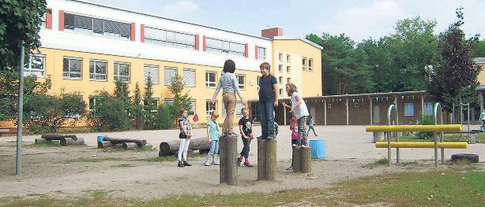Brauchen noch mehr Platz zum Spielen: Kinder der Heinrich-Zille-Grundschule in Stahnsdorf.