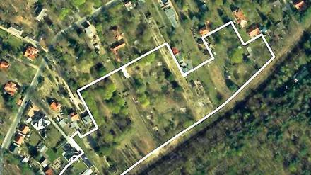 Ein Bauantrag soll hier künftig reichen: Neuer Innenbereich zwischen Schwielowseestraße und Bahngleisen.