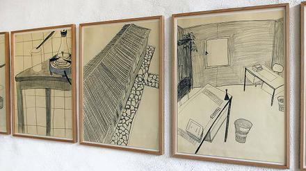 Kindheitserinnerungen. Die Zeichnungen von Sabine Moritz im Kunsthaus „sans titre“.