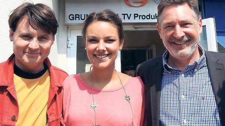 Besuch vom OB: GZSZ-Stars Wolfgang Bahro und Janina Uhse.