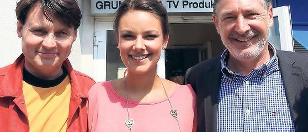 Besuch vom OB: GZSZ-Stars Wolfgang Bahro und Janina Uhse.