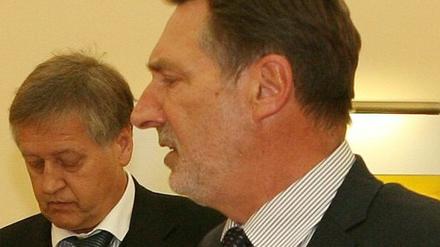 Was wusste der eine über den anderen? Peter Paffhausen (l.) und Oberbürgermeister Jann Jakobs (SPD).
