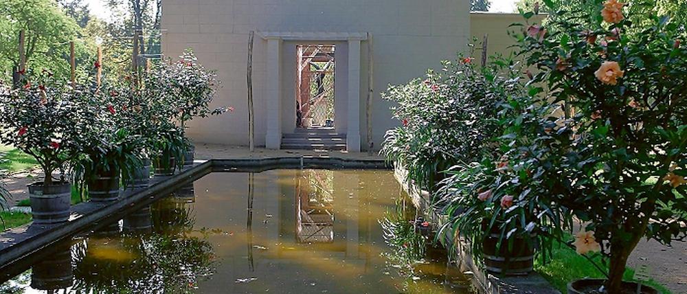 Das Stibadium im Paradiesgärtl erstrahlt wieder in altem Glanz.