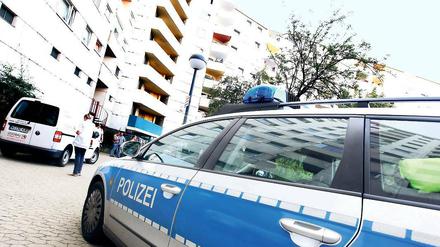 Tödlicher Einsatz. Das Haus im Märkischen Viertel in Reinickendorf.