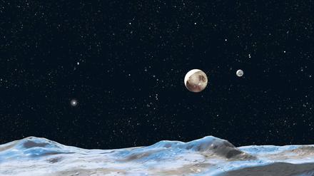 Herabgestuft. Zwergplanet Pluto.