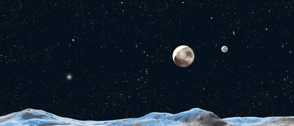 Herabgestuft. Zwergplanet Pluto.