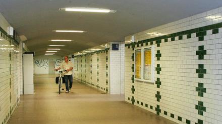 „Flaschenhals“. Als nach dem Ende des Feuerwerks auf der Schlössernacht Tausende Besucher in die schmale Unterführung des Bahnhofs Park Sanssouci strömten, wurde es hier eng. Dass es im Gedränge zu keinem Unglück kam, war offenbar pures Glück.
