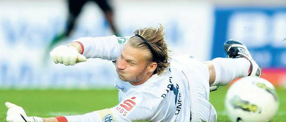 Kapitän im Tor. Marian Unger lobt den Kampfgeist seiner Mannschaft, sieht jedoch auch, dass die fußballerische Qualität noch verbessert werden muss.