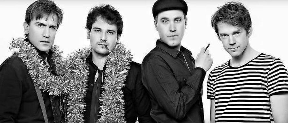 Das Berlin-Potsdamer Männer-Quartett „Die Bogarts“ mit Nico Brazda, Tom Heiß, Klas Yngborn und Philipp Neumann (v.l. n.r.)