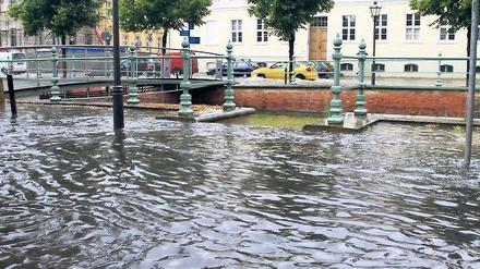 Extremwetter. Auch in Potsdams Innenstadt hat es in diesem Sommer Rekordniederschläge gegeben.