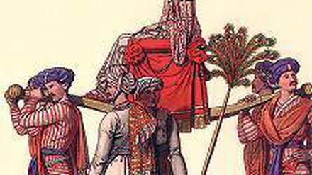 Lalla Rukh, die indische Prinzessin, auf dem Weg zu ihrem Künftigen.