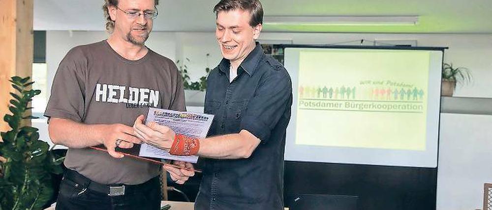 Für mehr Beteiligung. Alexander Frehse und Kay-Uwe Kärsten (v.l.).