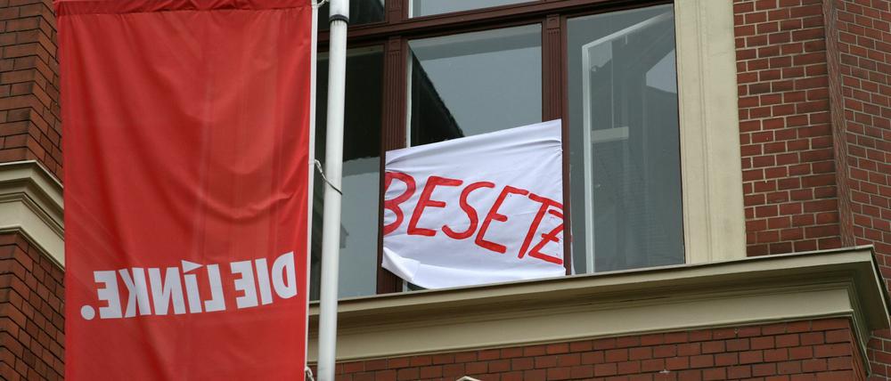 Am Donnerstag (11. August) hatten Umweltaktivisten die Parteizentrale der Linken in Potsdam besetzt.