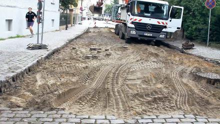 Tatsachen geschaffen. Am Mittwoch begannen die Bauarbeiten.