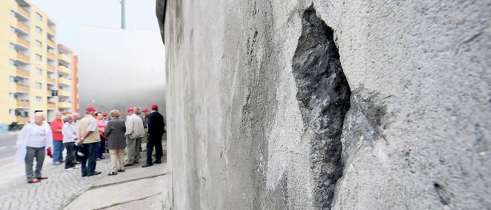 Loch in der Mauer. Einer der sanierungsbedürftigen Abschnitte.