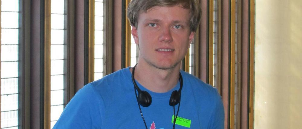Glaubte erst an eine Falschmeldung. Der 25-jährige Norweger Haakon Gunnerud erfuhr von den Anschlägen, als er an seiner Masterarbeit schrieb. Er konnte die Nachrichten kaum fassen.