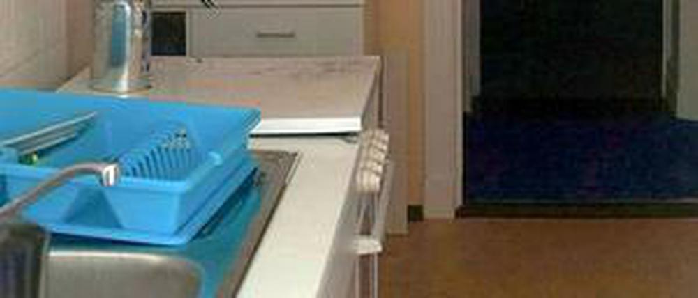 Die Gastherme in der Küche der Köpenicker Unglückswohnung.