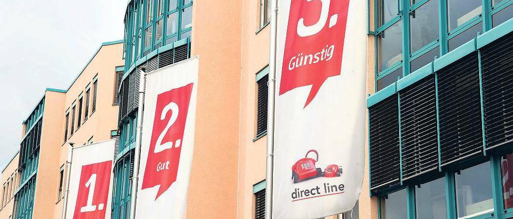 Ausgelastet. Der Firmensitz der Direct Line im vierten Stock eines Bürogebäudes in der Teltower Rheinstraße.