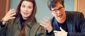 Luisa Neubauer, Fridays for Future, und FDP-Klimaexperte Lukas Koehler im Deutschen Bundestag in Berlin, Doppel-Interview, Copyright: Sven Darmer, 26.11.2020