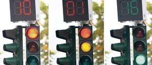 Zeichen der Zeit. In Hamburg stehen bereits Ampeln mit Countdown.