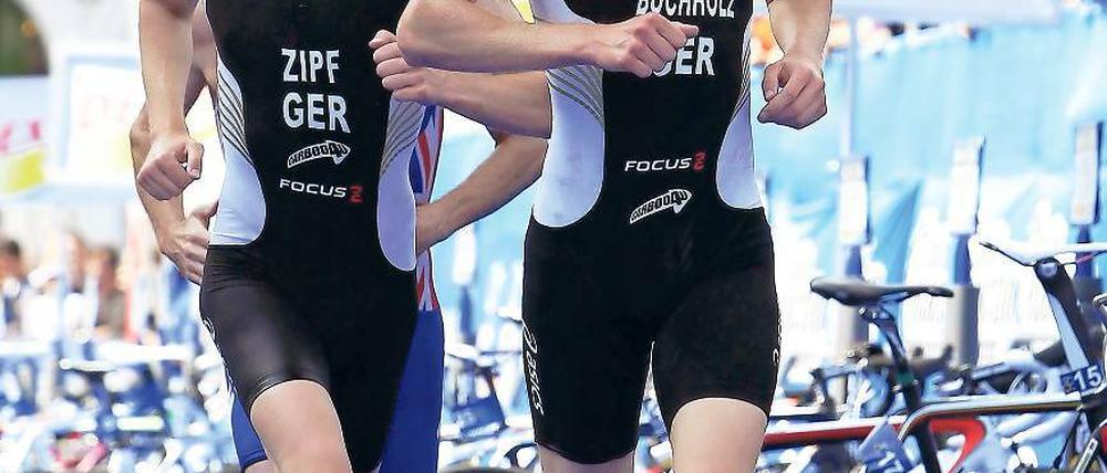 Abgeschlagen. Gregor Buchholz (rechts) kam nur auf den 50. Platz.