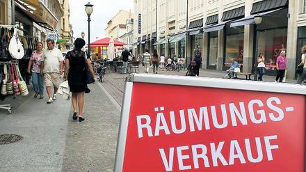 Im Ausverkauf? Zu viele Ketten gibt es in der Brandenburger, sagen manche.