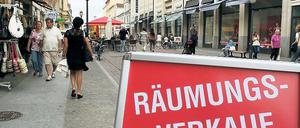 Im Ausverkauf? Zu viele Ketten gibt es in der Brandenburger, sagen manche.