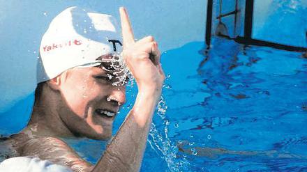 Vier Starts, drei Titel. Christian Diener bei den Schwimm-JEM.