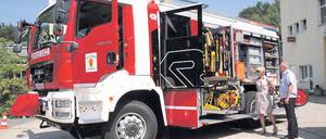 Fasst 2000 Liter Wasser: Das neue Löschfahrzeug für die Feuerwehr.