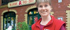 Apothekerin. Antje Oesberg von der Babelsberger Plantagen-Apotheke.