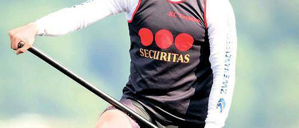 Canadierspezialist. Ronald Ferch paddelt um einen Podestplatz.