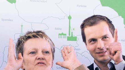 Vergangene Zeiten. Renate Künast und André Stephan im Vorwahlkampf.