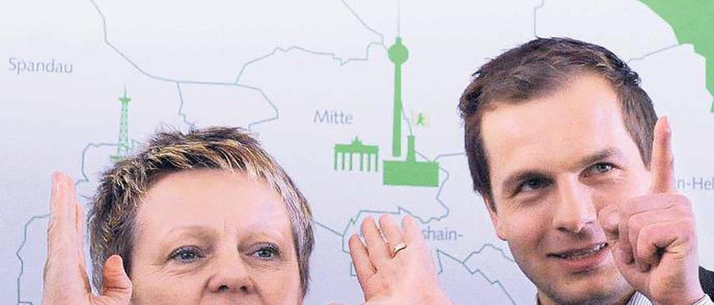 Vergangene Zeiten. Renate Künast und André Stephan im Vorwahlkampf.
