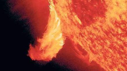 Spektakulärer Auswurf. Die Sonneneruptionen am 7. Juni dieses Jahres galten zu Unrecht als besonders stark. Sie waren nur visuell sehr eindrucksvoll. Dass von der Sonnenaktivität ein indirekter Einfluss auf das Klima ausgeht, steht für die Forscher fest.