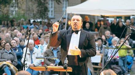 Gastdirigat. Leonardo Cunha leitet zeitweise das „Collegium Musicum“.